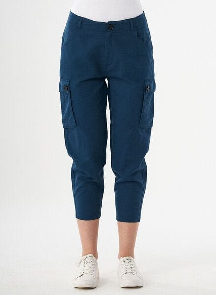 ORGANICATION Cargohose aus Leinengemisch