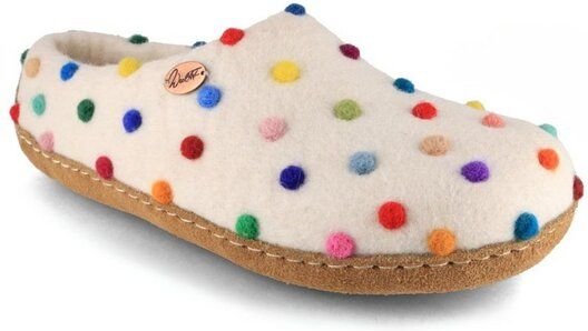 WoolFit Barfuß-Hausschuhe „Footprint“ hand-gefilzt, extra weich & flexibel