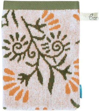 TRANQUILLO Waschhandschuh aus Biobaumwolle, verschiedene Muster, GOTS-zertifiziert (TEX120, TEX124, TEX128)