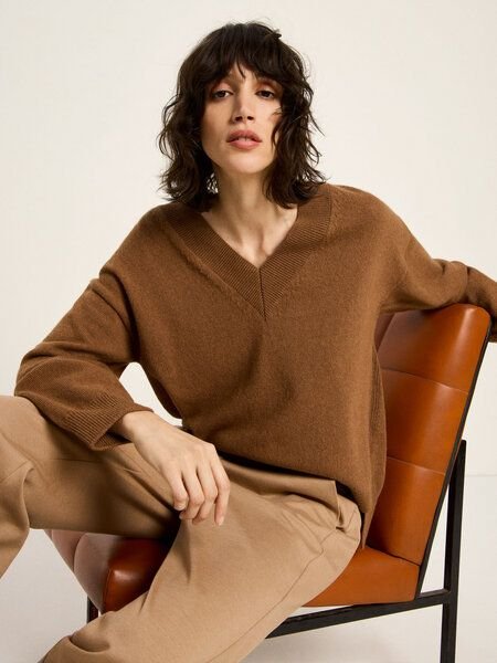 LANIUS Pullover mit V-Ausschnitt