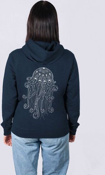 vis wear Yoga Qualle Männer Hoodie aus Bio-Baumwolle