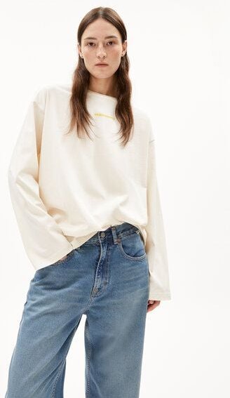 Thumbnail - ARMEDANGELS FIETAA DIFFERENCE - Damen Longsleeve aus Bio-Baumwolle