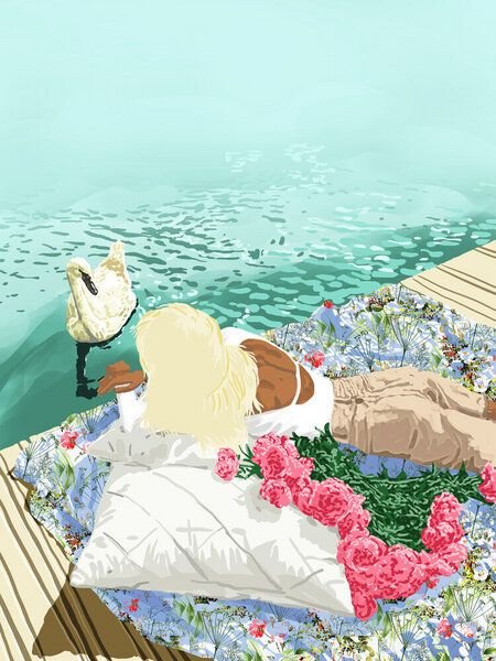 Photocircle Poster / Leinwandbild - Heart Upon My Sleeve