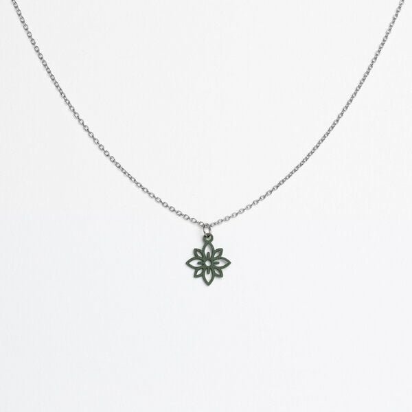 feinformart Kette mit Holzanhänger 'Flower Mini'