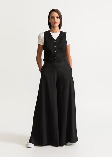 De IONESCU Die Damenhose „Palazzo“ aus 100 % Leinen