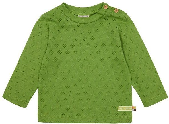 loud + proud Babys & Kinder Shirt Langarm Jacquard Strick, GOTS-zertifiziert