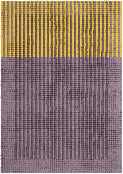 myfelt Filzkugelteppich Horizon rechteckig, 100% Schurwolle