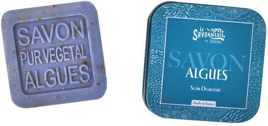 Mitienda Shop Natürliche Seife in dekorativer Metalldose Seegras