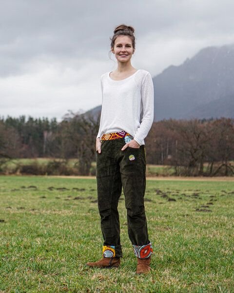 JUAdesign Cord Hose - GECKO-Cord Damen, stilvoll, zeitlos, gemütlich