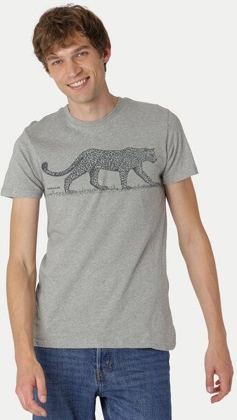 Peaces.bio - handbedruckte Biomode Bio Fit T-Shirt Leopard Herren