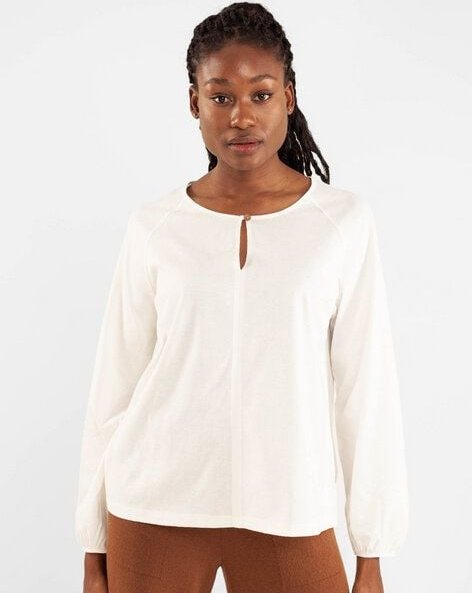 Thumbnail - Alma & Lovis Feminines Blusenshirt aus Bio-Baumwolle | Raglan Blouse