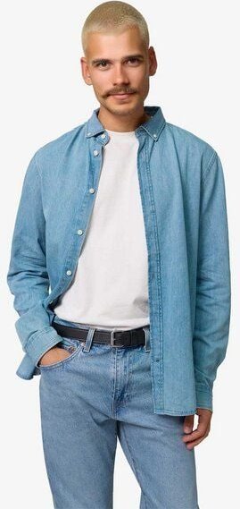 YTWOO Herren-Jeanshemd aus Bio-Baumwolle