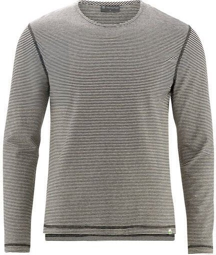 HempAge Herren Langarmshirt gestreift Hanf/Biobaumwolle