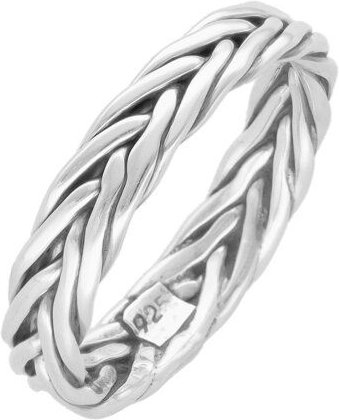 pakilia Silber Ring geflochten Fair-Trade und handmade