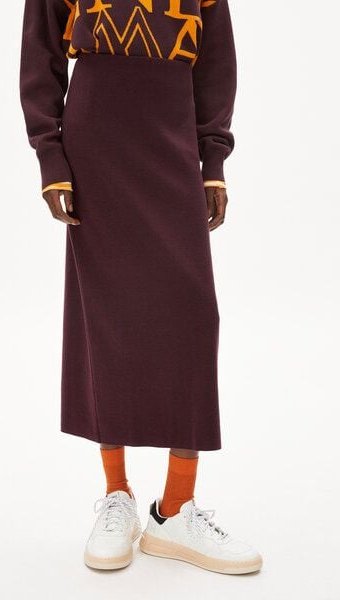 ARMEDANGELS MILANAAS - Damen Strickrock Slim Fit aus TENCEL Lyocell Mix