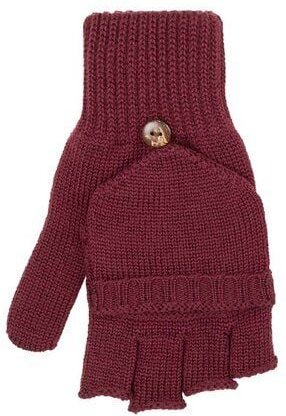 Pure-Pure Merino Handschuh mit Fingerkappe umklappbar