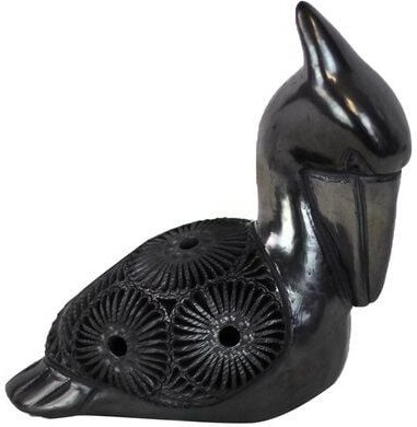 Mitienda Shop Handgemachte Dekofigur aus Mexiko Pelikan schwarz