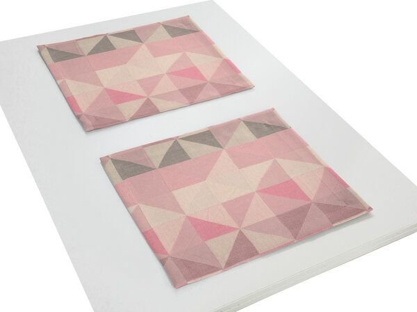 Adam -Natürlich Wohnen Tischsets Bio Bel 2 Stück tolles Design 100 % Bio Baumwolle