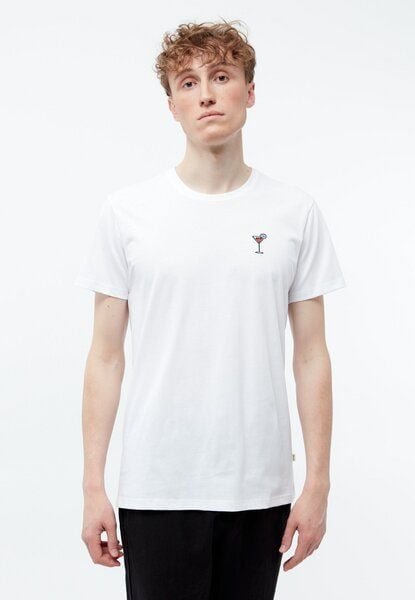 Givn Berlin T-Shirt GBCOLBY (COCKTAIL) aus Bio-Baumwolle mt Stickerei