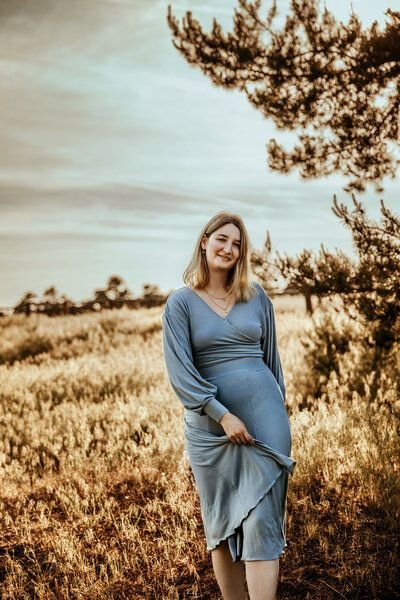 Vivien Joy Sommerrock mit Schlitz - Farrah Midiskirt