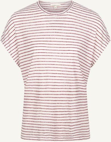 NORDLICHT Blau gestreiftes T-Shirt aus 100% Leinen ISA