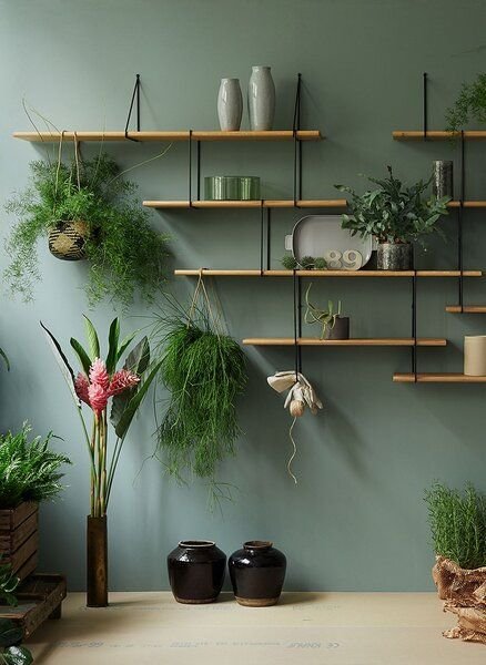 Hausen Wandregal LINK Trio shelf oak / black