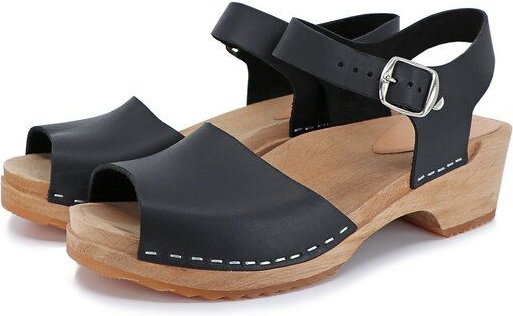 MILA - schwedische Holz Clogs Sandale von me&myclogs - low heel