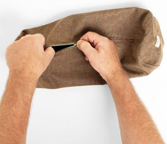 nahtur-design Kissenbezug für Nackenrollen | 100% Feinloden