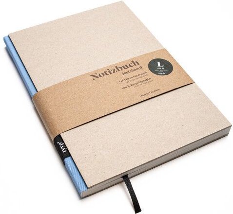 tyyp Design-Notizbuch A5 100 % Recyclingpapier „BerlinBook“