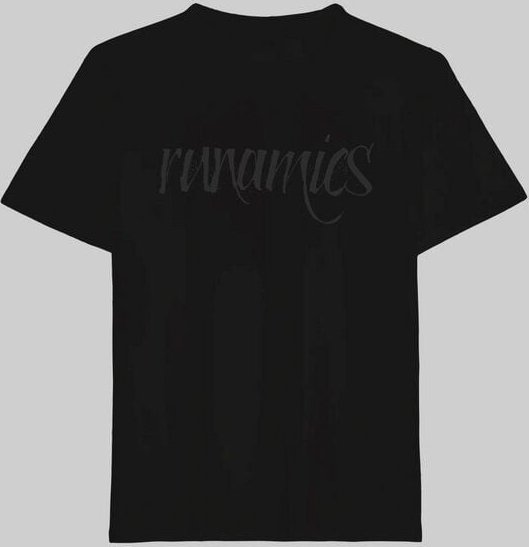 runamics Calligraphy T-Shirt, regenerative Baumwolle, unisex