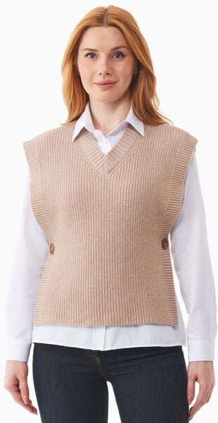 ORGANICATION Ärmelloser Pullover aus Bio-Baumwolle Mix