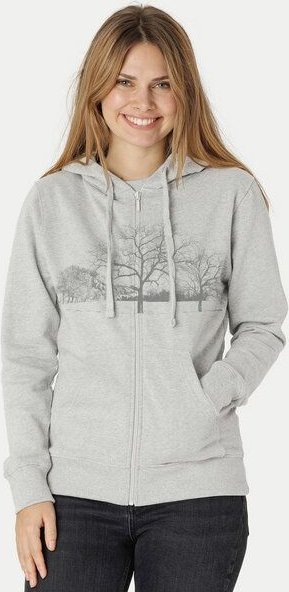 Peaces.bio - handbedruckte Biomode Zip-Hoodie Landscape Damen