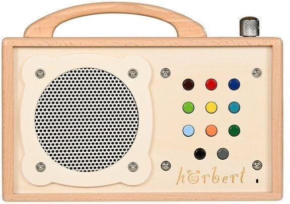 hörbert mit Mikrofon - Musikbox aus Holz für Kinder