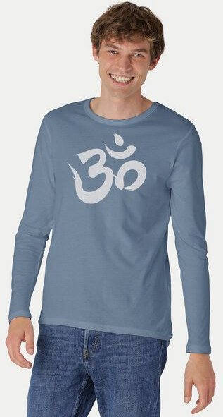 Peaces.bio - handbedruckte Biomode Bio-Herren-Langarmshirt "OM"