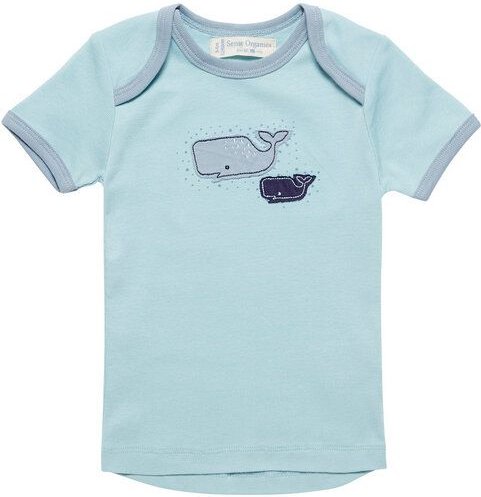 sense-organics Baby T-Shirt hellblau u. lachs Bio Baumwolle