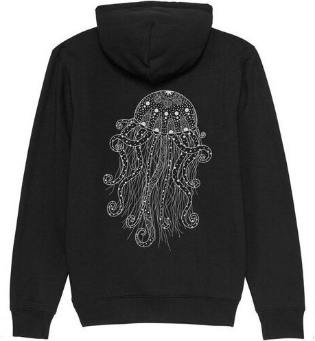 vis wear Yoga Qualle Unisex Premium Hoodie aus Bio-Baumwolle