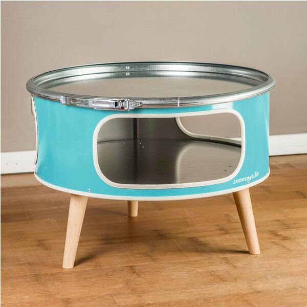 Lockengelöt Betty - Couchtisch aus einem Hamburger Ölfass