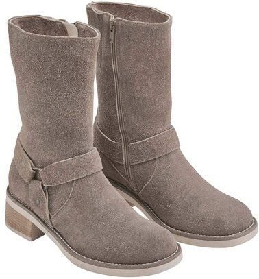 hessnatur Biker Boots aus chromfrei gegerbtem Velours-Leder