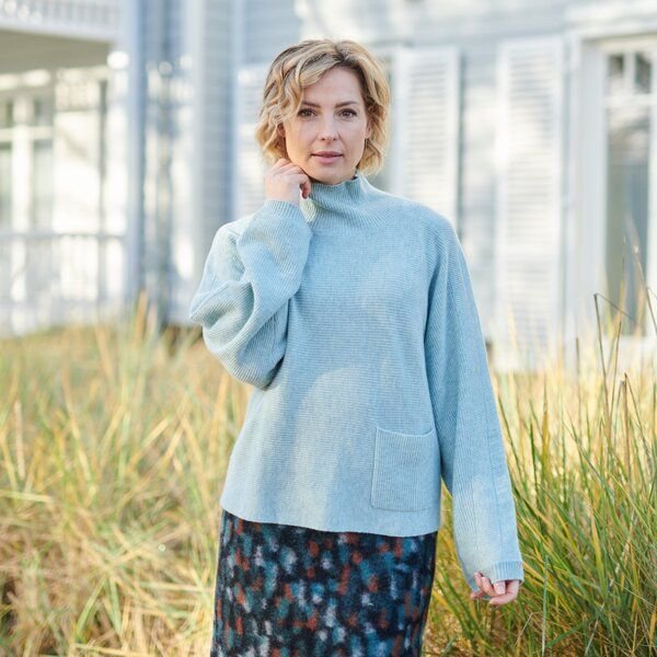 CON_STANT Pulli mit Kragen 90% Merinowolle (kbT), 10% Kaschmir (kbT)