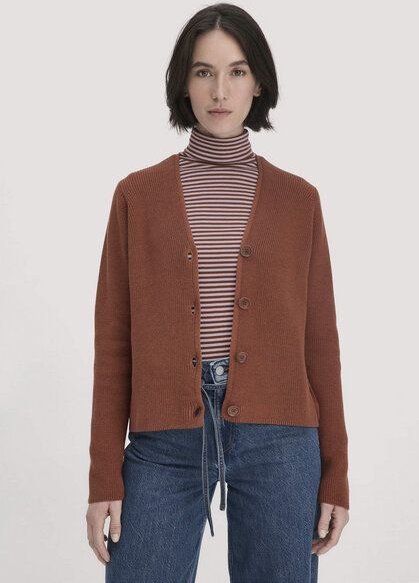 hessnatur Strick Jacke Relaxed aus reiner Bio-Baumwolle