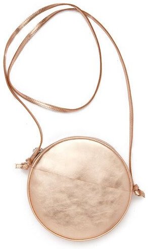 Kleine Runde Schultertasche MONA aus Leder von ElektroPulli
