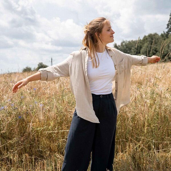 Vresh Clothing Vyllin - Musselin Hemd aus Biobaumwolle