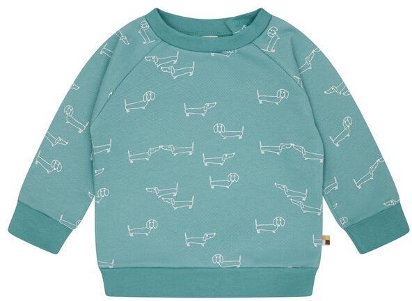 loud + proud Babys & Kinder Sweatshirt mit Alloverdruck, GOTS-zertifiziert