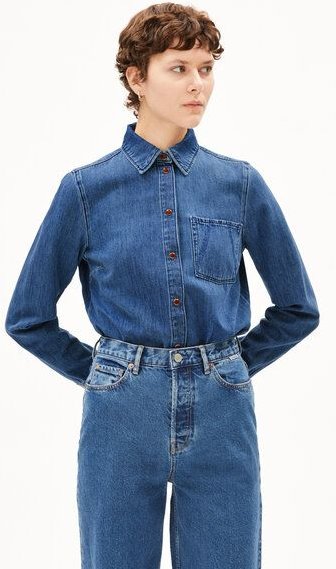 ARMEDANGELS AURELAA Damen Jeansbluse aus Bio-Baumwolle