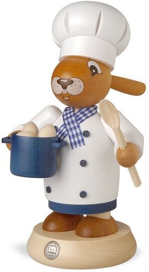 Müller Seiffen Müller Räucherhase Koch - große Osterhasen farbig