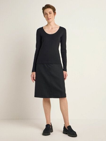 LANIUS Langarmshirt aus Bio-Baumwolle