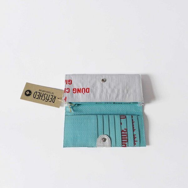 REFISHED fair fashion Börse 'LADY' - upcycelte Fischfuttersäcke