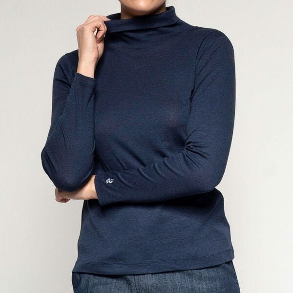 Alma & Lovis Meliertes Rollkragen-Longsleeve