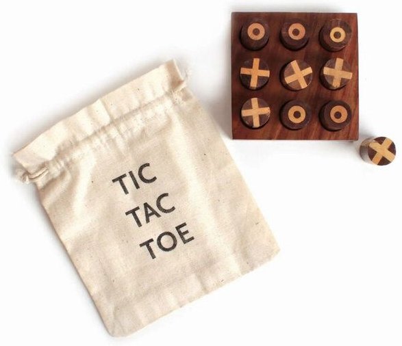 El Puente Reisespiel "Tic Tac Toe" aus Holz