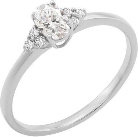 Eppi Verlobungsring mit Moissaniten und Lab Grown Diamanten Sheldo